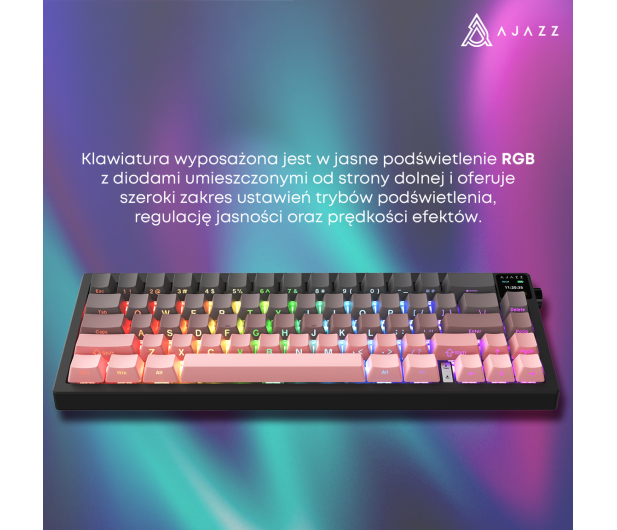 Ajazz AK650 Dream Weaver Switch Side Character Gradient Pink RGB z - 1536356 - zdjęcie 18